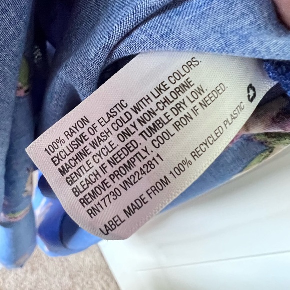 A New Day Bright Blue Floral Maxi Dress - Picture 8 of 8